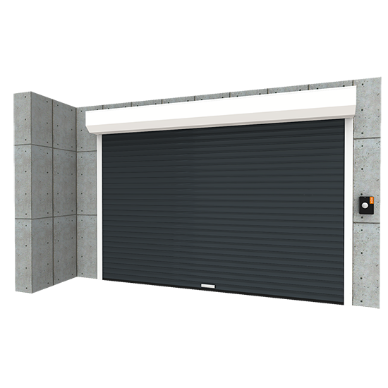 Visuel produit d'une porte de garage enroulable Dooralux