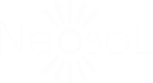 logo moteur solaire néosol blanc