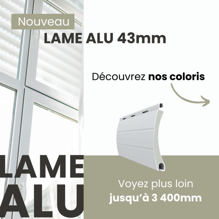 Nouvelle lame aluminium